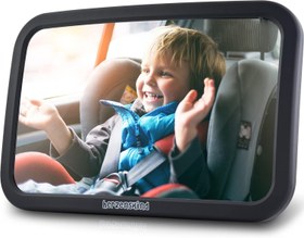 Resim Bebek Araba Aynası, %25 Daha Büyük, Mükemmel Görüş 