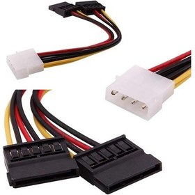 Resim Powermaster Ikili Sata Power Kablo 