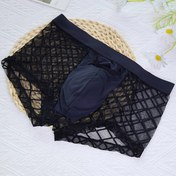 Resim 1 Adet Romboşekilli Yazlık Nefes Alabilir Yastıklı Erkek Boksör Külot 