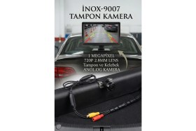 Resim İnox Dijital Inox 9007 720P 1mp Tampon ve Kelebek Tipi Geniş Açı Araç Geri Görüş Kamerası 2.8mm 