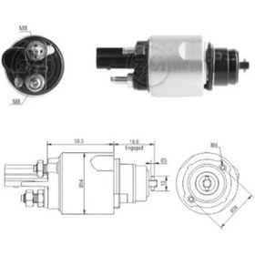 Resim Zm 12v Marş Otomatiği Valeo Tipi 2\3delik Fişli Oval Soket Vw N11.18914 