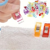 Resim 20 Adet Renkli Plastik Kelepçe, Kağıt, Ofis ve Okul için Küçük Yaylı Klipsler, Çeşitli Renkler 