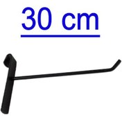 Resim 10 Adet 30 Cm Siyah Tel Pano Kancası, Aksesuar Kancası 