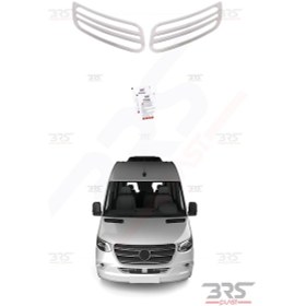Resim Mercedes Sprinter W907 Uyumlu 2018 Ve Üzeri Kaput Üstü Havalandırma 2 Parça Abs Krom Kaplama 
