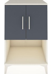 Resim Hyperion Komodin 2 Raflı 2 Kapaklı 60x44x96 Aytaşı-antrasit Aytaşı 