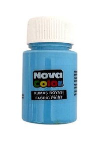 Resim Kumaş Boyası, Canlı Renkler, Solmaz, Tişört, Çanta, Tekstil Boyası-açık Mavi 30ml-1 Adet Çok Renkli 
