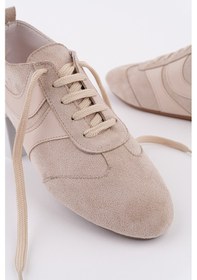 Resim Muggo Vibe Bağcıklı Günlük Kadın Sneaker Spor Ayakkabı Bej 