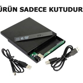 Resim Usb Sata Harici Dvd Rw Kutu External 9.5 MM Slim Ön Kapak Dahil 