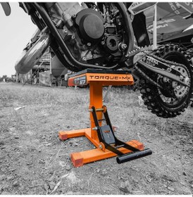 Resim Torque-MX Motosiklet Kaldırma Sehpası HS2 Turuncu 
