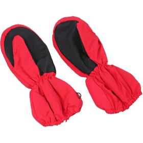 Resim Sıcak Eldivenler Kalınlaştırılmış Kayak Eldivenleri Çocuklar İçin Tam Parmaklı Eldivenler Rüzgar Geçirmez Bilek Boyu Sürüş Eldivenleri Polar Astarlı 