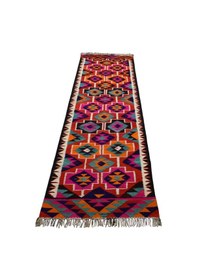 Resim Zehra Abla Halı Yeni El Dokuma Başyapıt Otantik Herki Yolluk Yün Kilim 5862 