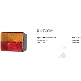 Resim Massey Ferguson Mf 275 Stop Sinyal Lambası - Sağ Sol Takım 