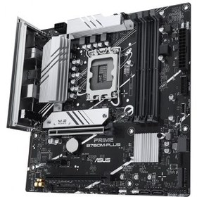 Resim ASUS PRIME B760M-PLUS, 4xDDR5, 2x M.2, HDMI, DP, Type-C, 12-13-14.Nesil, LGA1700 Soket, Anakart 