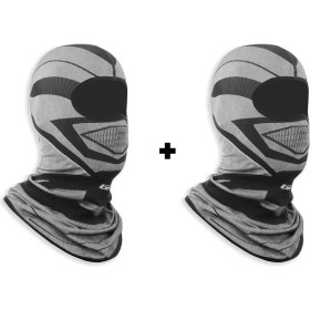 Resim Gp Kompozit Motorcu Balaklava Maske Seti (1 Adet Kışlık + 1 Adet Kışlık) 