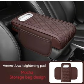 Resim Xuweiwei Mocha Tüm Sezonlar İçin Çok Amaçlı Konsol Kapağı Ve Yan Cepheli Araç Kolçak Yükseltici 