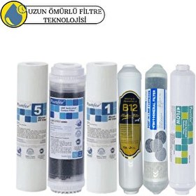 Resim Pemax Water Solutions Purefer Açık Kasa Çift Sedimentli Sertifikalı 6'lı Mebransız Şeffaf 4'lü Mineral-B12 Alkali 