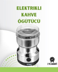Resim Kahve Ve Baharat Değirmeni Kompakt, Hafif, Hızlı Öğütme, Şeffaf Kapaklı, Kolay Kullanım 
