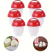 Resim 2 adet Yapışmaz Silikon Yumurta Pişirici - Mükemmel Pişmiş Yumurtalar İçin Kolay Kaynatma ve Buharlı Mutfak Aleti, Kırmızı Kapak Tasarımı, Dayanıklı ve Temizlemesi Kolay, Evde Pişirme İçin İdeal, Yumurta Pişirme Aksesuarı|Modern Mutfak Eşyaları|Dayanıklı Silikon, Yumurta Pişirme Aleti, Yumurta Pişirme Aksesuarı|Modern Mutfak Eşyaları|Dayanıklı, Mükemmel Pişmiş Yumurtalar, Evde Pişirme İçin Harika Mutfak Aksesuarı, Alet Pişirme, Silikon Yumurta Pişirici 