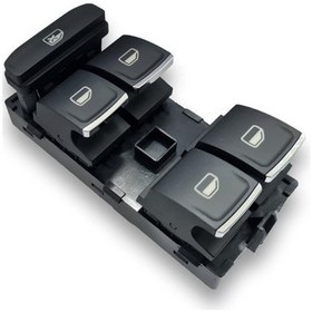 Resim VW Passat B8 15-20 Sol Ön Kapı Dörtlü Cam Düğmesi Krom 5G0959857C 