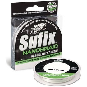 Resim Sufix Nano Braid 0.08mm 100m Aqua Camo İp Misina 3.7kg Çeker 