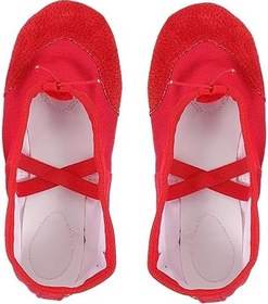 Resim GALPADA 1 Çift Bale Antrenman Ayakkabısı Tuval Dans Terlikleri Kız Bale Daireler Pointe Ayakkabı Terlik Yoga Daireleri Çocuklar Için Terlik Ayakkabı Çocuklar Caz Ayakkabıları Özlemek Flaş 