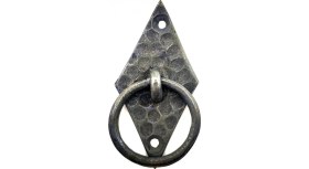 Resim Uravas Store Antika Tarz Dekoratif Pirinç Dik Bakla H , Mobilya Kulbu - 82X41 Mm, Oksit 