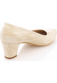 Resim Costo Shoes 1023 Krem Lezar Büyük Numara Bayan Ayakkabısı 