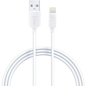 Resim Syrox C12 2.0A 1 M USB-A - Lightning Şarj Kablosu Beyaz 