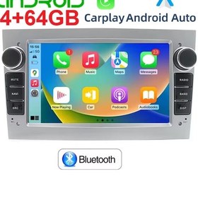 Resim Opel Corsa Astra H Vectra Zafira 4GB/64GB Android MultimedyaCarplay Ips Ekran + Kamera 9" 