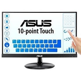 Resim Asus VT229H 21.5" 1920 x 1080 60 Hz 5 ms D-Sub HDMI Vesa Dokunmatik Monitör 