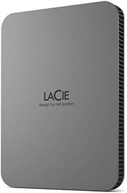 Resim LaCie Mobile Drive Moon 4TB, Harici Taşınabilir HDD, Silver, PC Mac iPad & iPhone, Data Rescue Service (STLP4000400) 