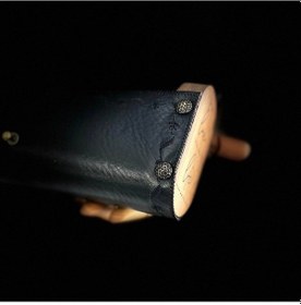 Resim Hakiki Deri, El Yapımı Bayan Çanta, Bayan Cüzdan Larissa V56 Taş - Siyah 