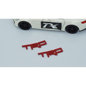 Resim EDEXPORT TRD Direksiyon Kırmızı Logo Amblem Toyota İle Uyumlu_ 