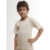 Resim Hasyün Erkek Çocuk İnce Kısa Kol Yün İçlik Fanila Atlet 500ee - 2 Adet Ekru 