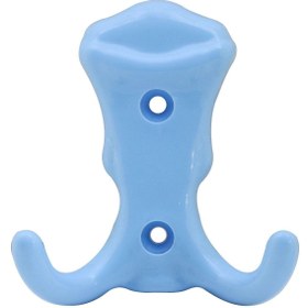 Resim NZB Mobilya Duvar Kapı Vestiyer Portmanto Askısı Dolap Elbise Askılığı Mavi Renk Plastik Askı askılık 