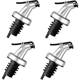 Resim Sosyete Home Damlatmaz Yağdanlık Tıpası, Kapaklı Şişe Ucu 4lü Takım 