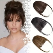 Resim 1 adet Kadın Şık Klipsli Perçem, Hafif Doğal Görünümlü Gevşek Bukle Çok Şık Temel Moda Mini Saç Parçası, Yüksek Sıcaklık Elyafı 
