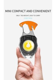 Resim Skygo Pro Kamp Feneri Çok Fonksiyonlu Fener Anahtarlık Usb Çakmak Cam Kırıcı Kemer Kesici 