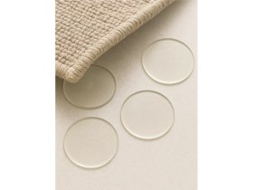 Resim 4 Adet Halı Altı Kaydırmaz Şeffaf Ped Kayma Önleyici Yıkanabilir Silikon Mat Paspas Sabitleyici 70 mm 