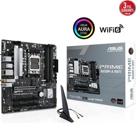 Resim PRIME B650M-A WIFI-6 DDR5 HDMI-DP PCIE 4.0 AM5 mATX Asus