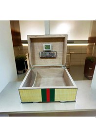 Resim Gucc İtaly Humidor Puro Kutusu Yeşil/kırmızı Akçaağaç 40's 