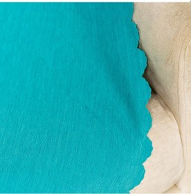 Resim Turkuaz Dokuma Kadife Şönil Düz Kumaş Çift Taraflı Koltuk Şalı Ö 