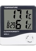 Resim Oda Lcd Elektronik Dijital Sıcaklık Nem Ölçer Termometre Higrometre Hava İstasyonu Htc-1 