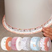Resim Renkli Su Geçirmez PVC Mutfak & Banyo Contası - Küf Karşıtı, Nem Geçirmez, 100cm/200cm Rulolar, Karışık Desenler (Çiçek, Kelebek, Hayvan, Soyut Tasarımlar), Lavabolar, Tuvaletler ve Fayans Zeminler için İdeal 