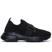 Resim Kadın Siyah Kumaş Sneaker Derimod