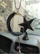 Resim RetroLazer Ayna Pleksi Araba Dikiz Aynası Süsü GÜMÜŞ B9 