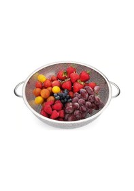 Resim Paslanmaz Çelik Makarna Süzgeci -Çelik Süzgeç-25.5 CM 