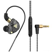 Resim Suofeng Qkz Sk8 Dinamik Sürücü Kulak İçi Kulaklık 3.5mm Altın Kaplı Plug Mikrofonlu Hat Kolu Kumandasız Siyah Müzik Kulaklığı Sk8 