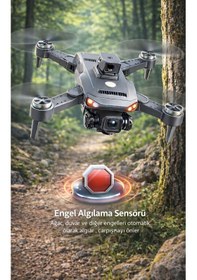Resim Gps Destekli Ve Engel Sensörlü Kameralı Drone Profesyonel Çekim Ve Havada Sabitleme 