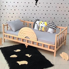 Resim Markaawm Gökkuşağı Montessori Yatak Çocuk Karyola 120X200 